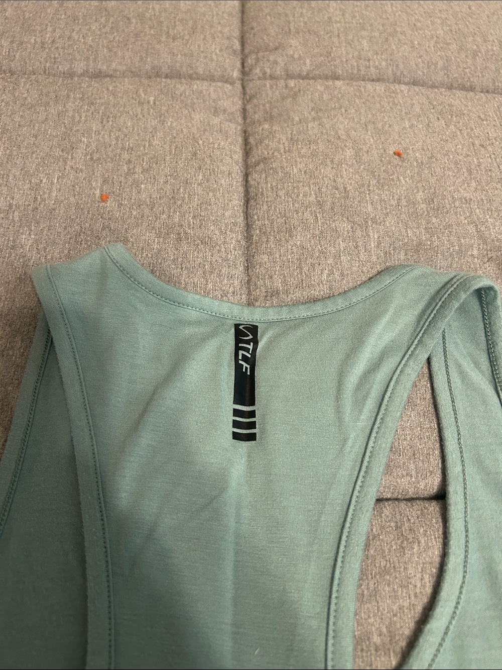 TLF Men’s Racerback Tank Top in Sage Green Medium - Picture 6 of 6